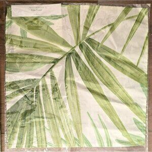 Pottery Barn Palm Frond Organic Cotton Table Square Decor DH933